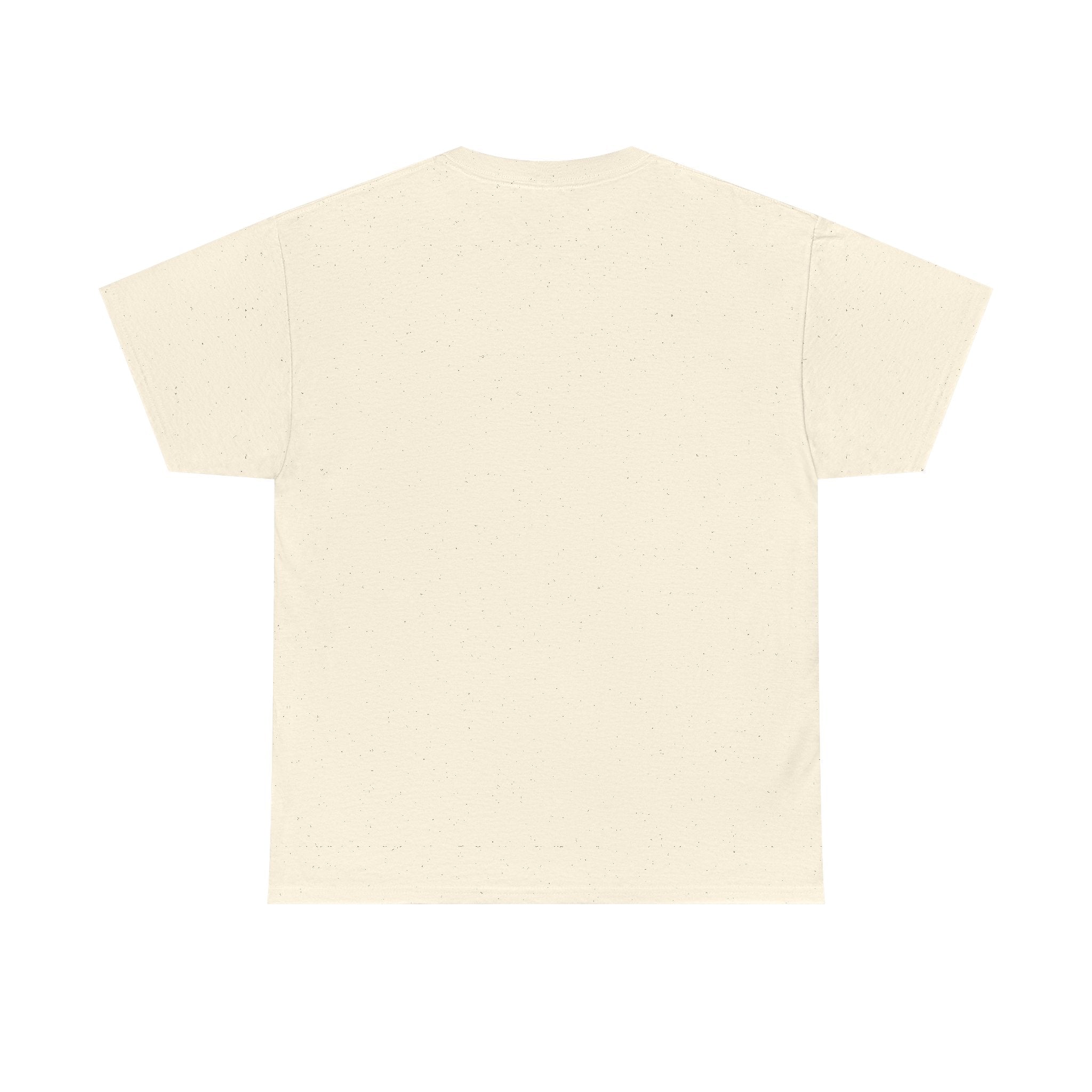 Natural boba tea skull T-shirt, plain front crew neck