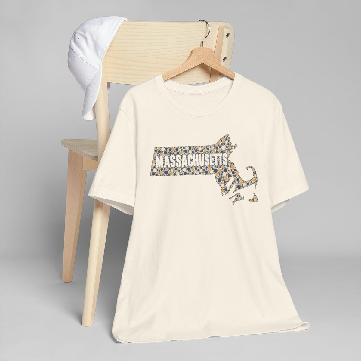 Massachusetts State Floral Map T-Shirt | Massachusetts Outline Graphic Tee