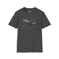 Dark heather C-130 cargo plane graphic T-shirt, “DEATH FROM ABOVE”
