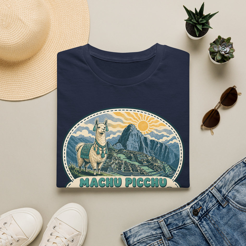 Machu Picchu Llama T-Shirt | Vintage Mountain Travel Tee