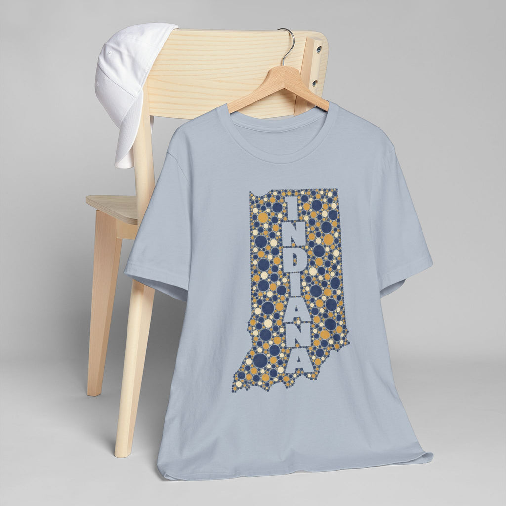 Indiana State Map Floral T-Shirt | Indiana Outline Graphic Tee