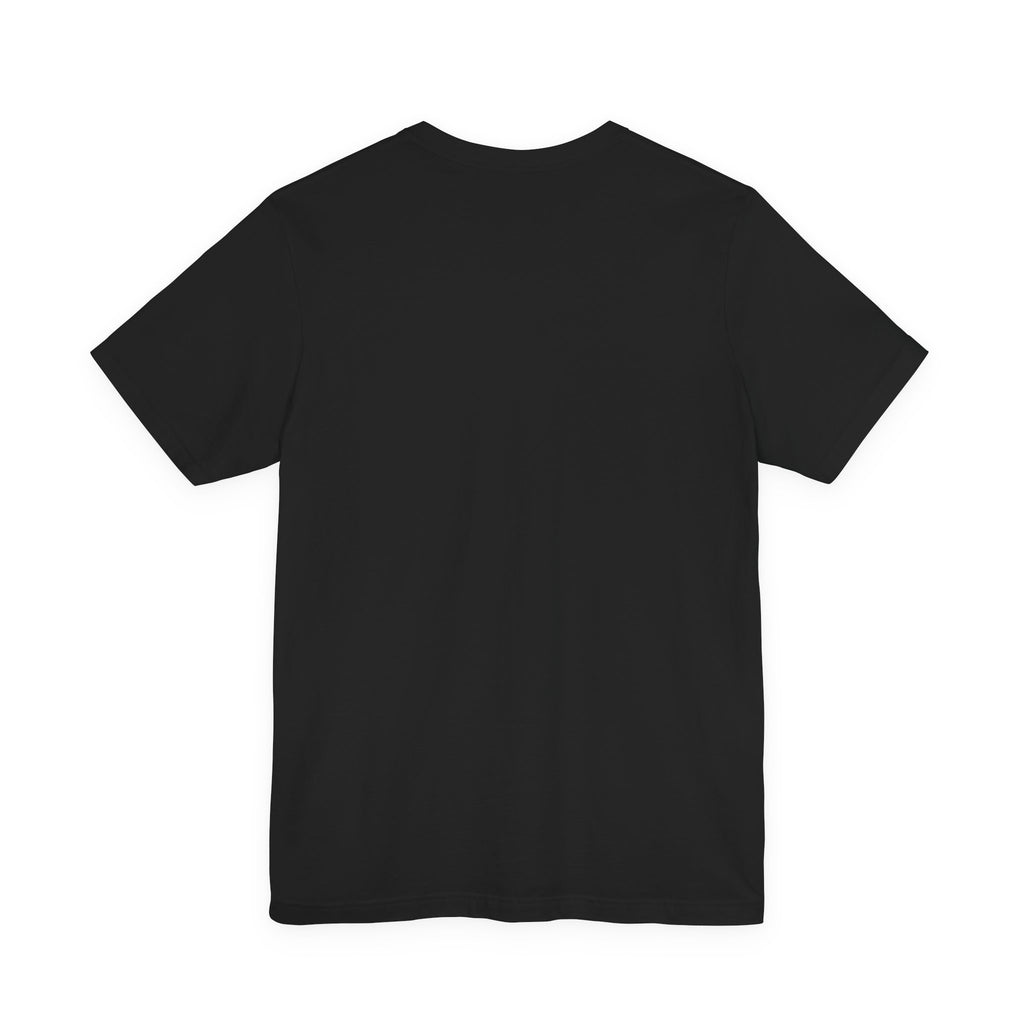 Black unisex T-shirt, plain front