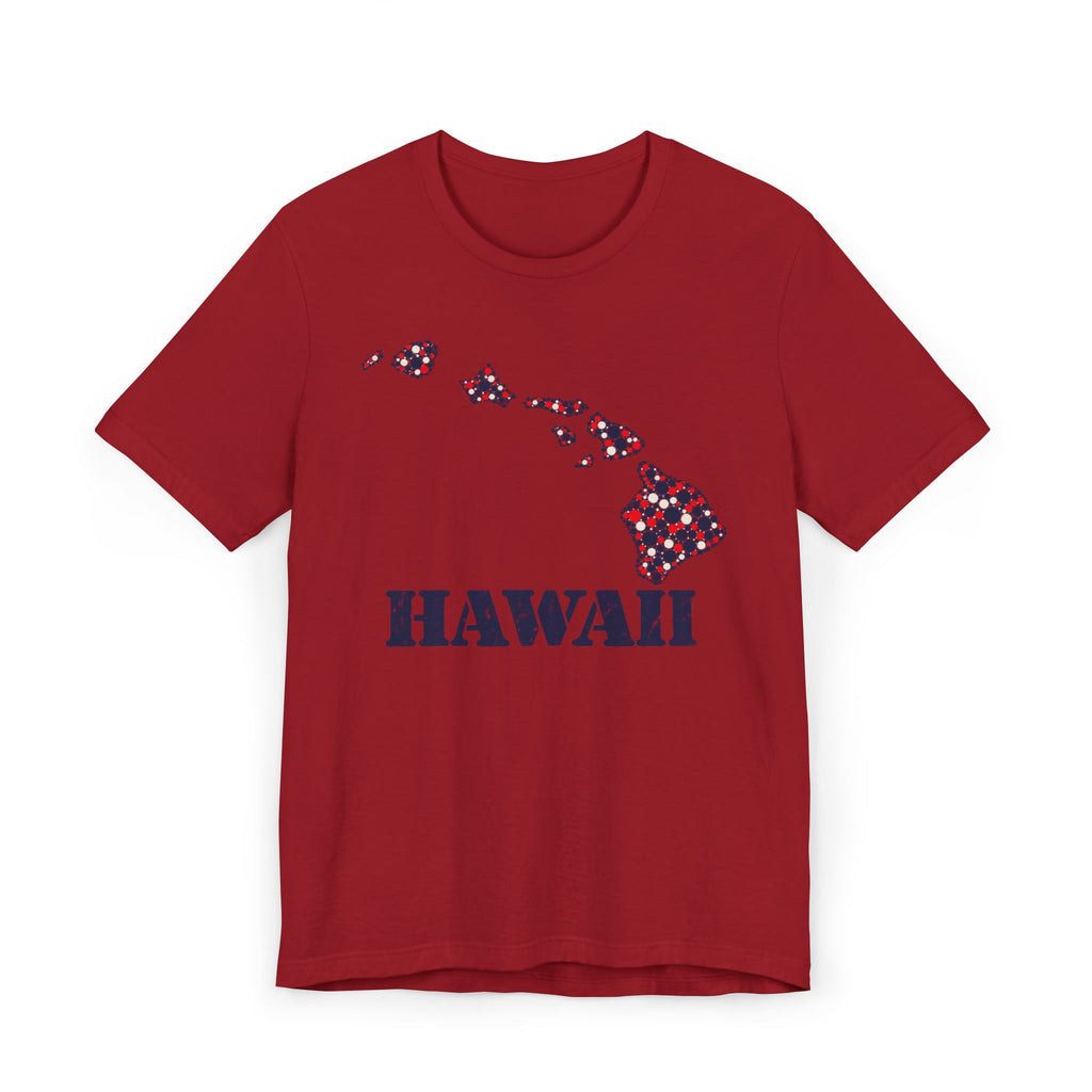 Hawaii Island Map Floral T-Shirt | Hawaiian Islands Graphic Tee