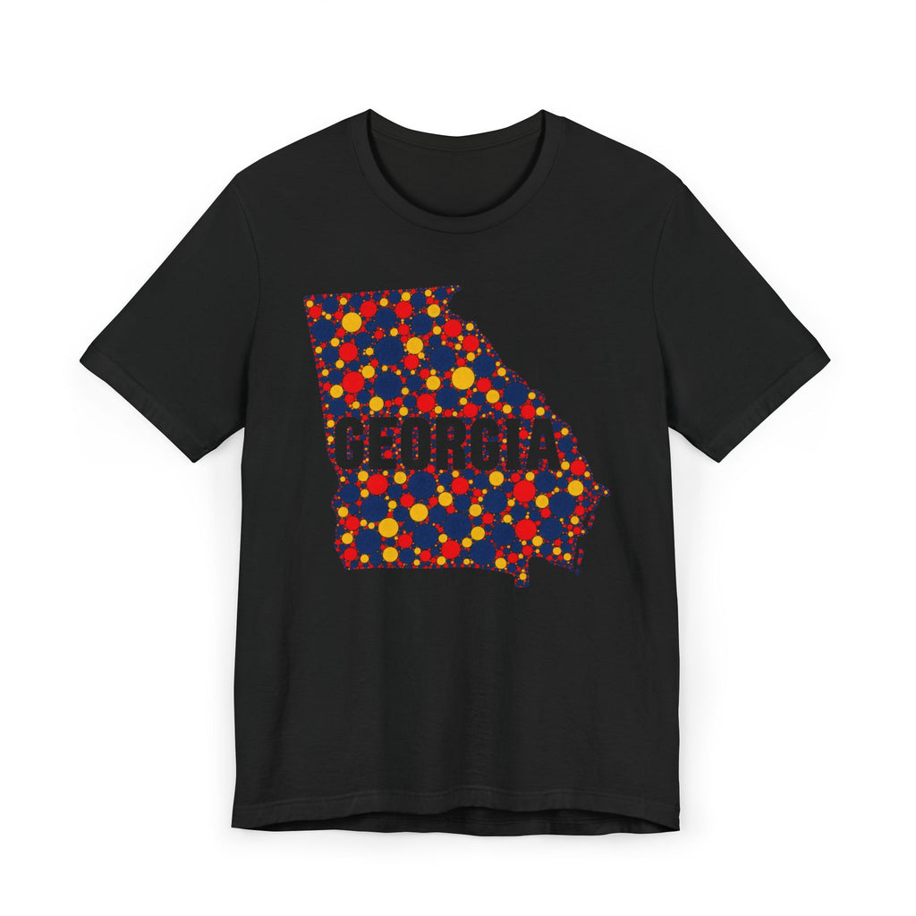 Georgia State Map Floral Pattern T-Shirt | Georgia Outline Graphic Tee