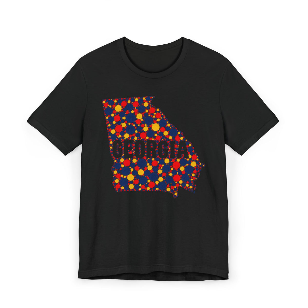 Georgia State Map Floral Pattern T-Shirt | Georgia Outline Graphic Tee