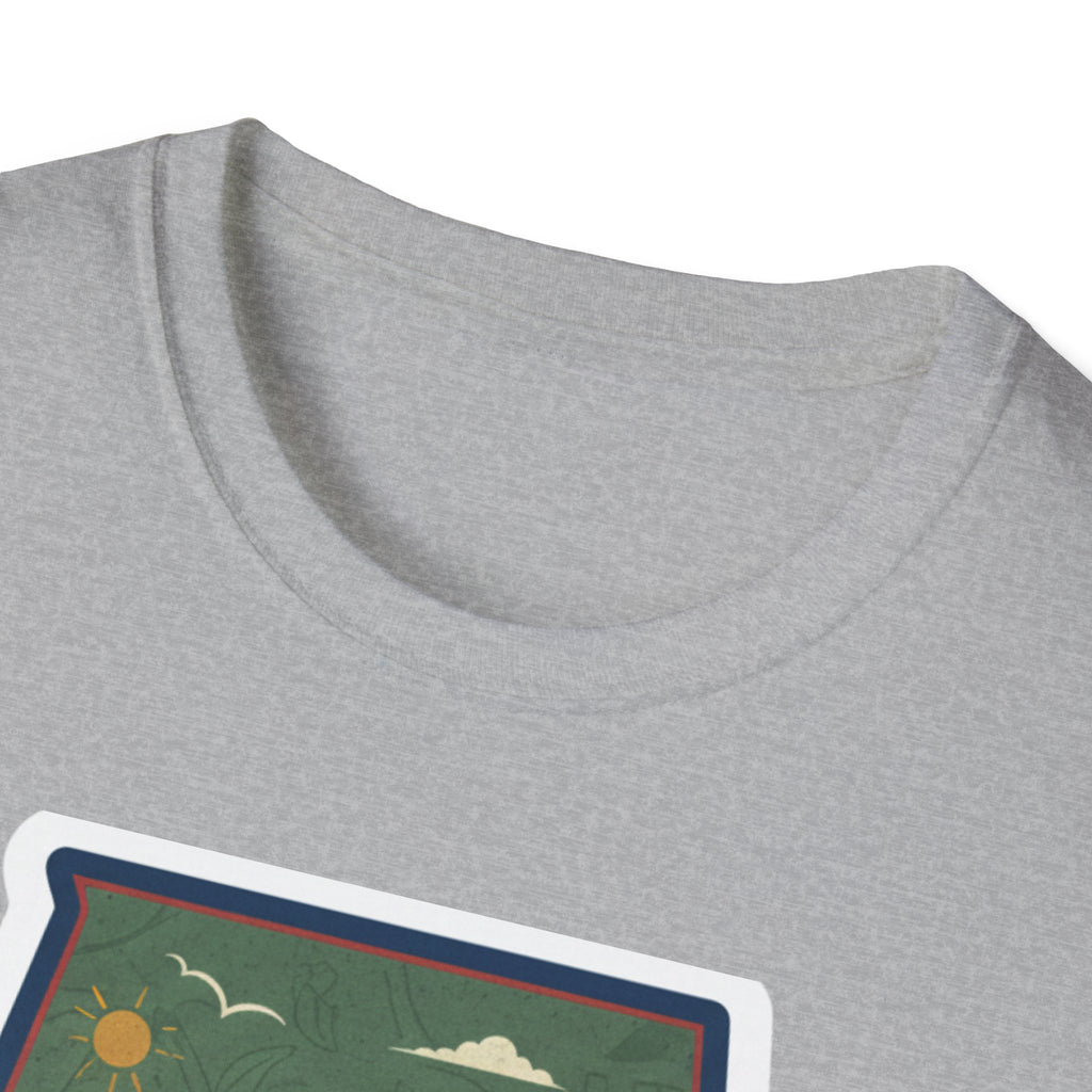 Sport Grey T-shirt neckline with partial Alabama landscape graphic
