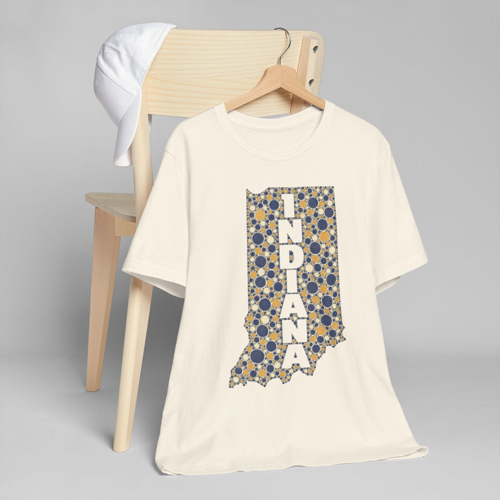 Indiana State Map Floral T-Shirt | Indiana Outline Graphic Tee
