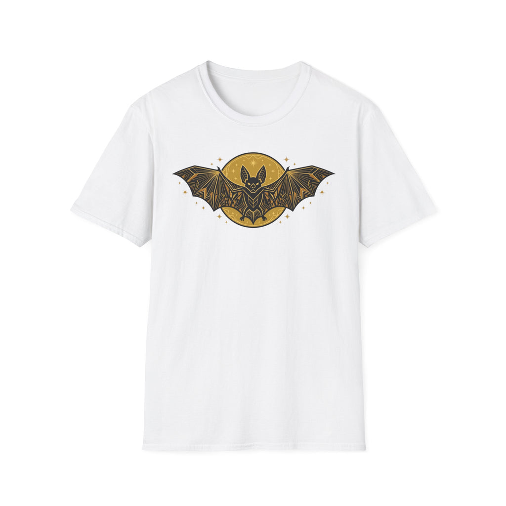 White crew-neck t-shirt with plain front