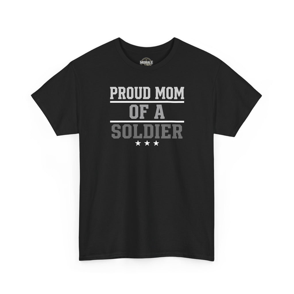 Black crew-neck T-shirt with 