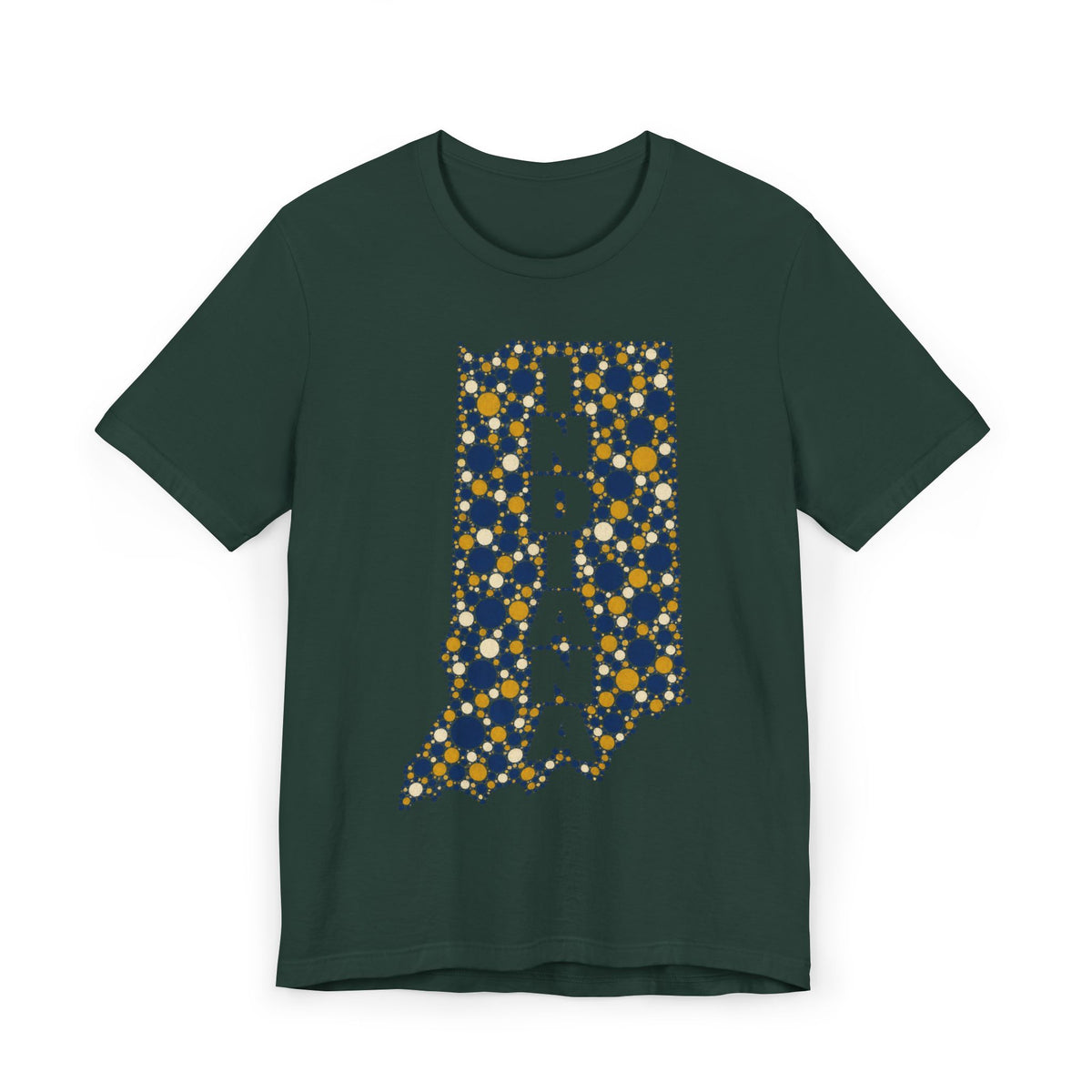 Indiana State Map Floral T-Shirt | Indiana Outline Graphic Tee