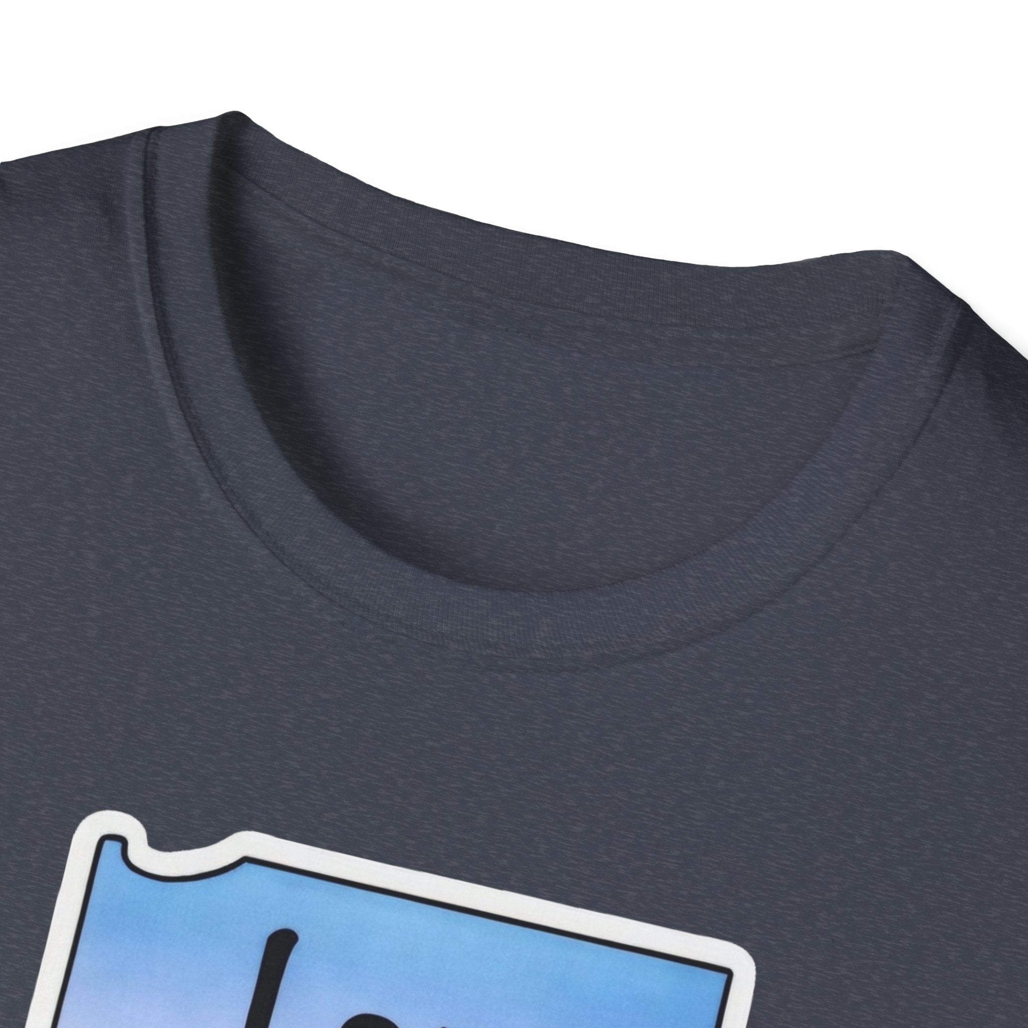 I am Indiana T‑Shirt, dunkel meliert, runder Halsausschnitt