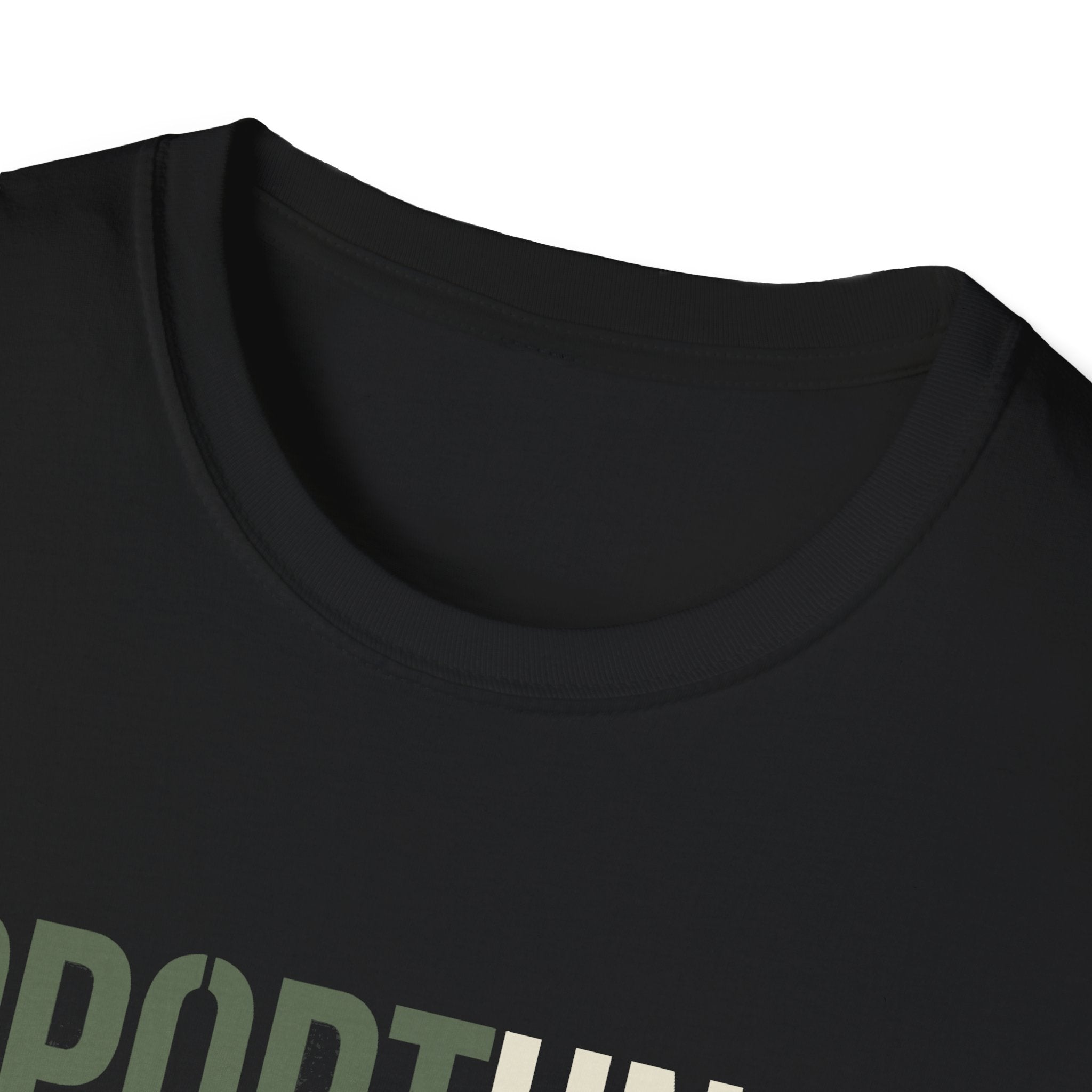 Opportunity in Unity T-Shirt, black, crew neck with partial “OPPORTUNITY” print