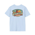 Light blue T-shirt with North Dakota logo graphic on the chest
