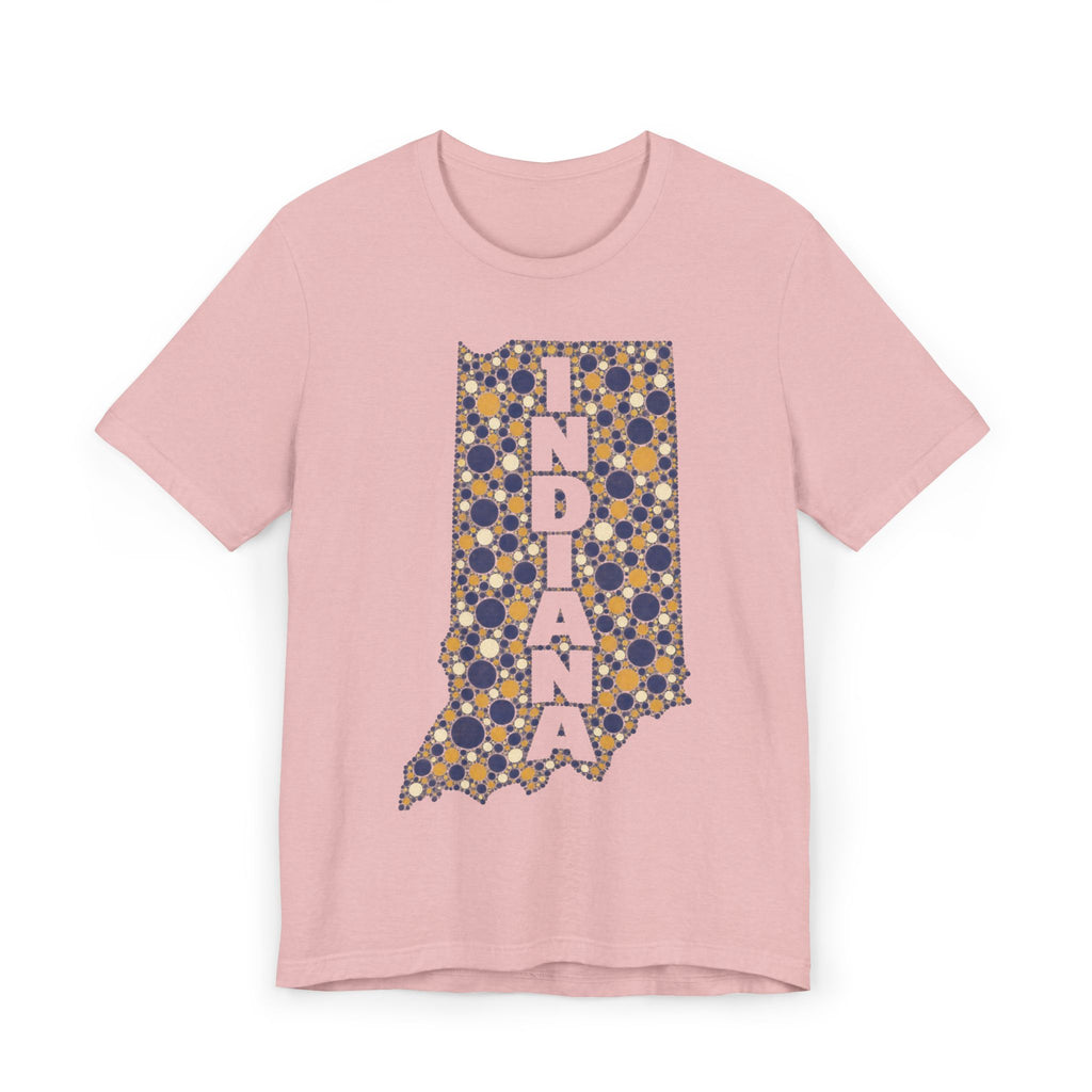 Indiana State Map Floral T-Shirt | Indiana Outline Graphic Tee