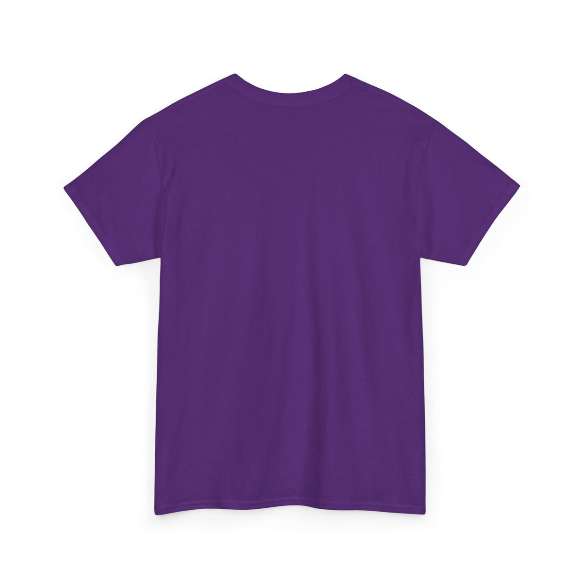 Purple crew-neck T-shirt, short sleeves