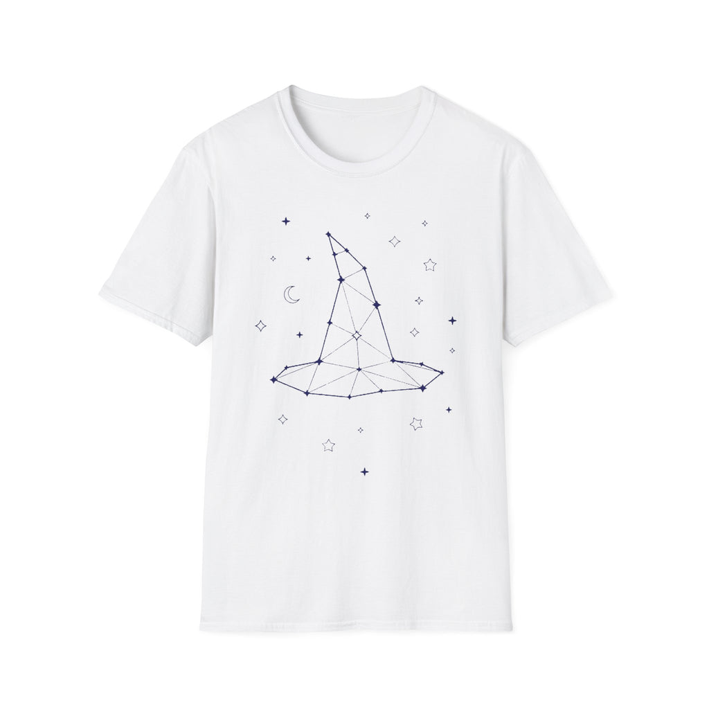 White crewneck T-shirt in solid color with short sleeves, studio flat lay