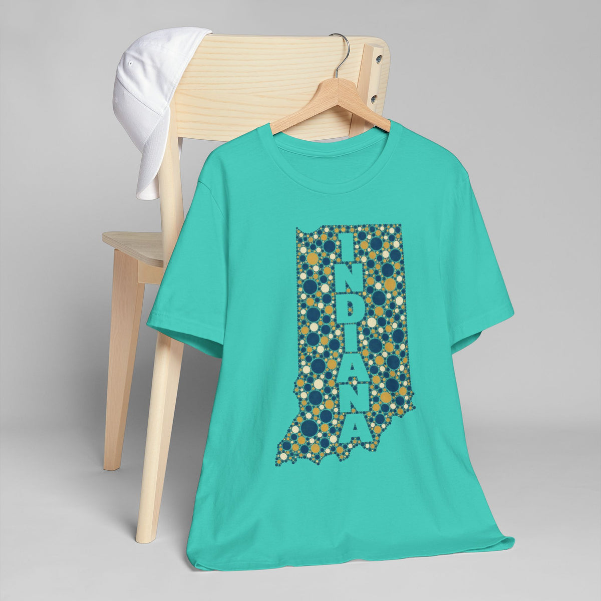 Indiana State Map Floral T-Shirt | Indiana Outline Graphic Tee
