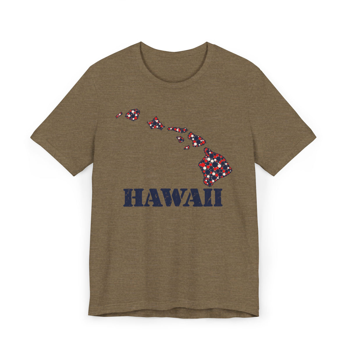 Hawaii Island Map Floral T-Shirt | Hawaiian Islands Graphic Tee