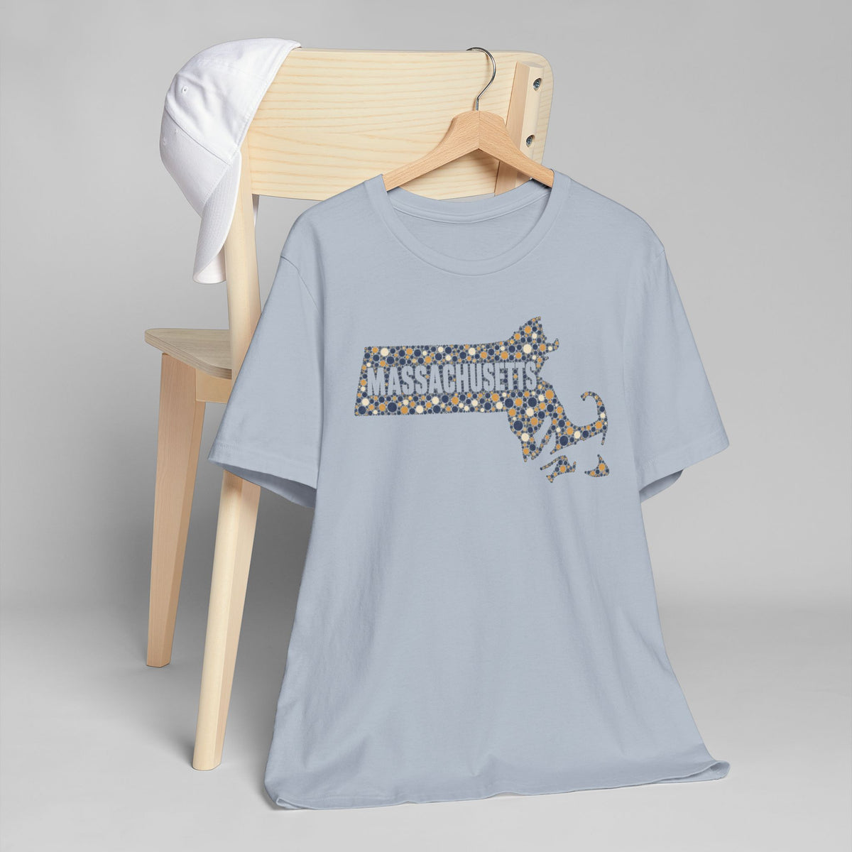Massachusetts State Floral Map T-Shirt | Massachusetts Outline Graphic Tee