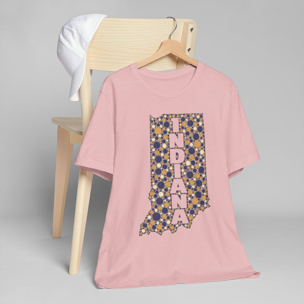 Indiana State Map Floral T-Shirt | Indiana Outline Graphic Tee