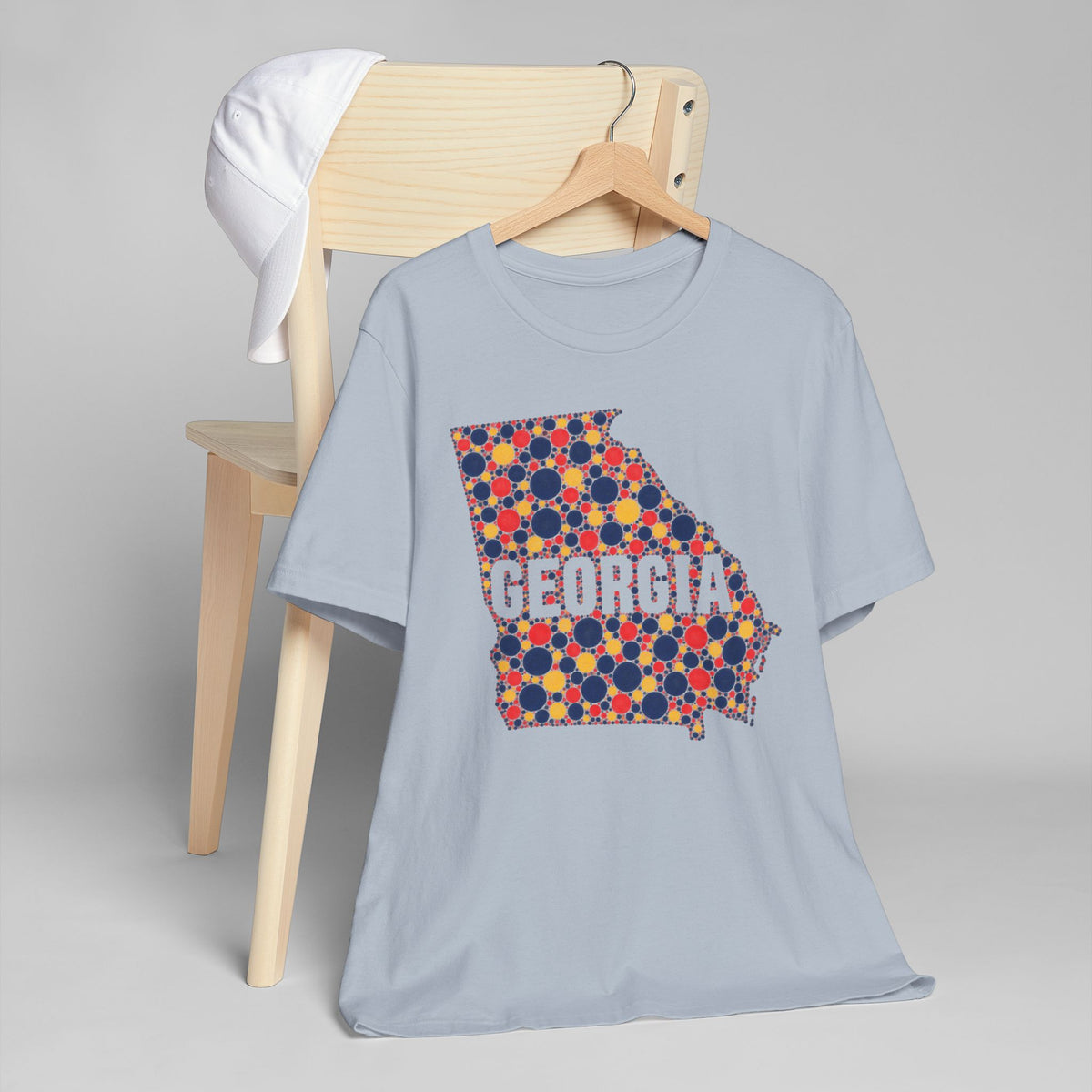 Georgia State Map Floral Pattern T-Shirt | Georgia Outline Graphic Tee