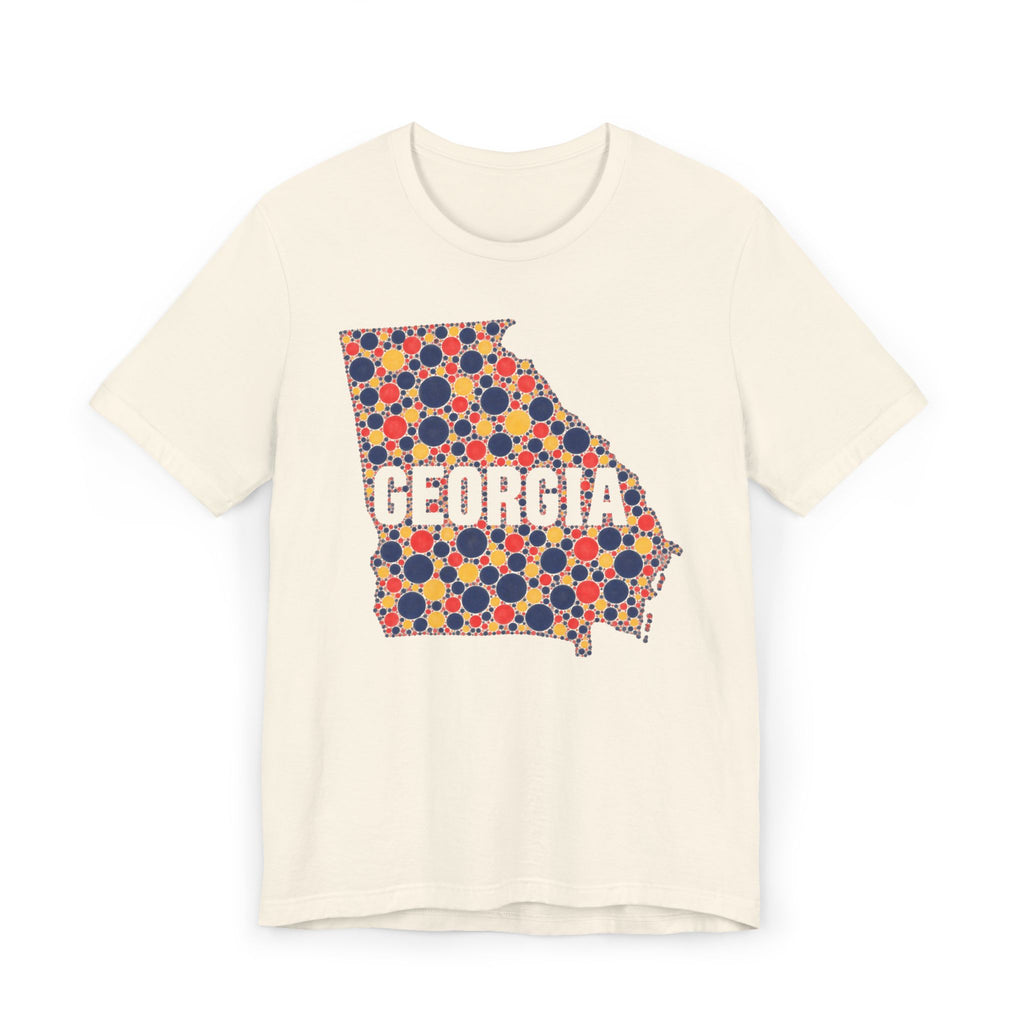 Georgia State Map Floral Pattern T-Shirt | Georgia Outline Graphic Tee