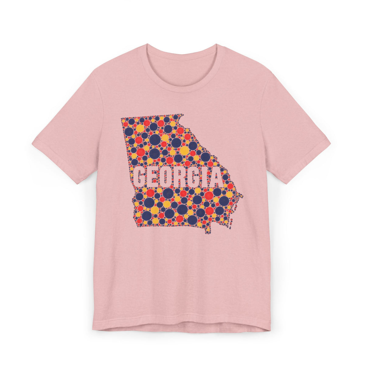 Georgia State Map Floral Pattern T-Shirt | Georgia Outline Graphic Tee