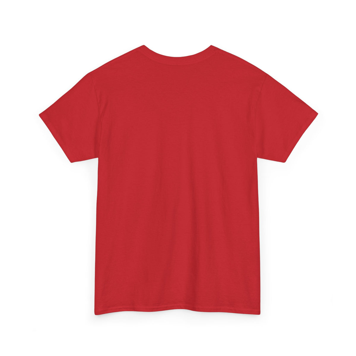 Red short-sleeve t-shirt, crew neck