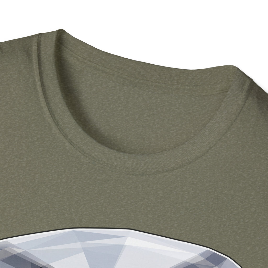 American Flag Rescue Helicopter T-Shirt, olivgrüner Rundhalsausschnitt mit Printkante