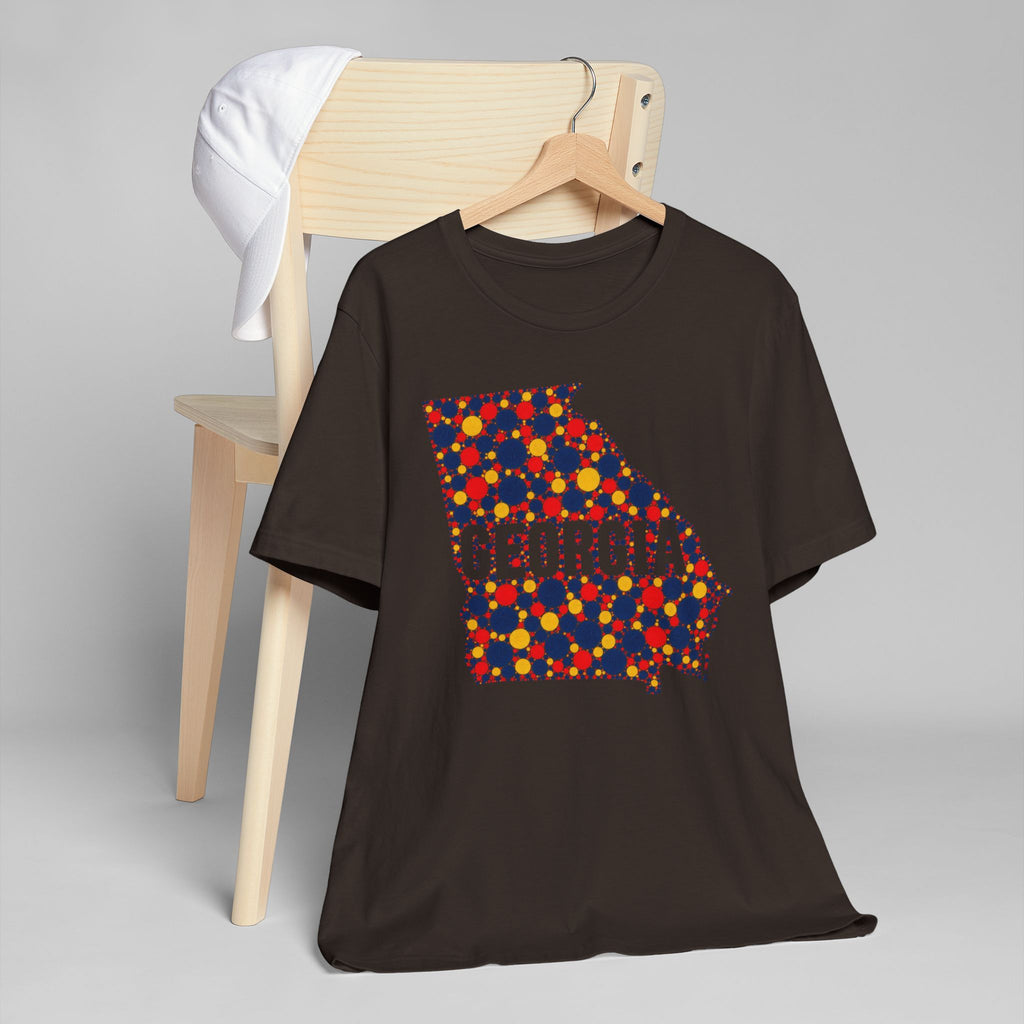 Georgia State Map Floral Pattern T-Shirt | Georgia Outline Graphic Tee