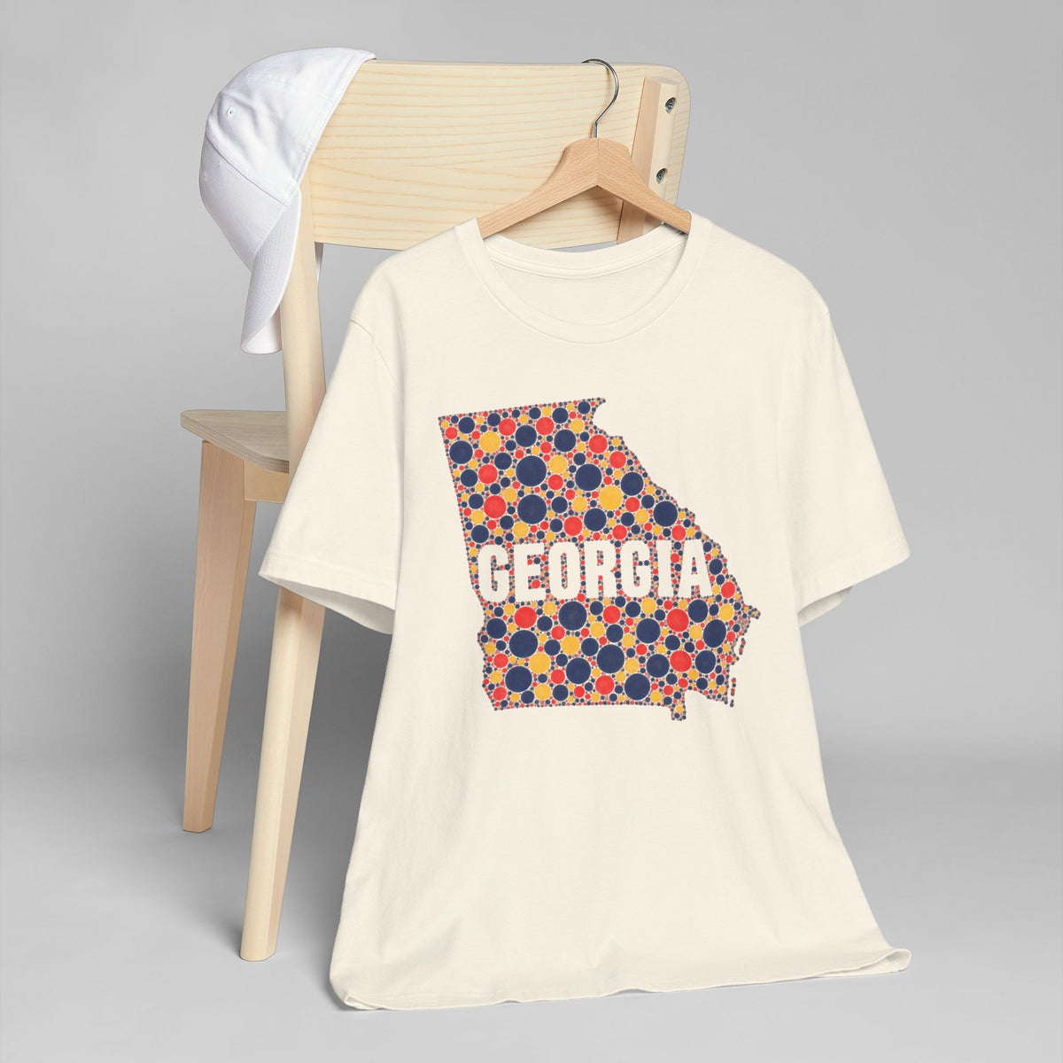 Georgia State Map Floral Pattern T-Shirt | Georgia Outline Graphic Tee