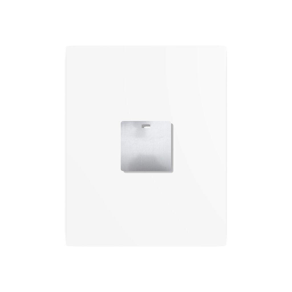Metal Texas wall art sign back with hanging tab, brushed silver finish