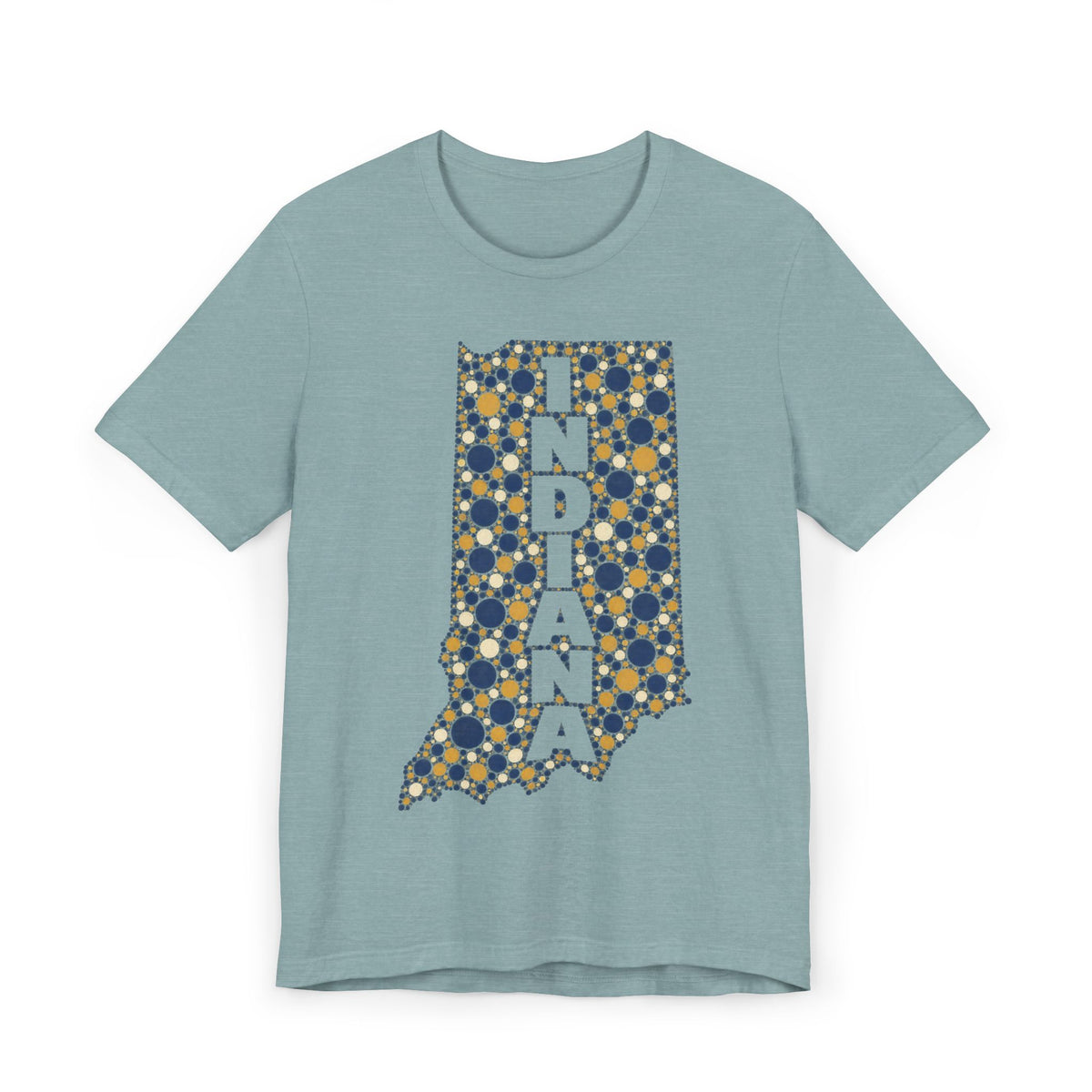 Indiana State Map Floral T-Shirt | Indiana Outline Graphic Tee