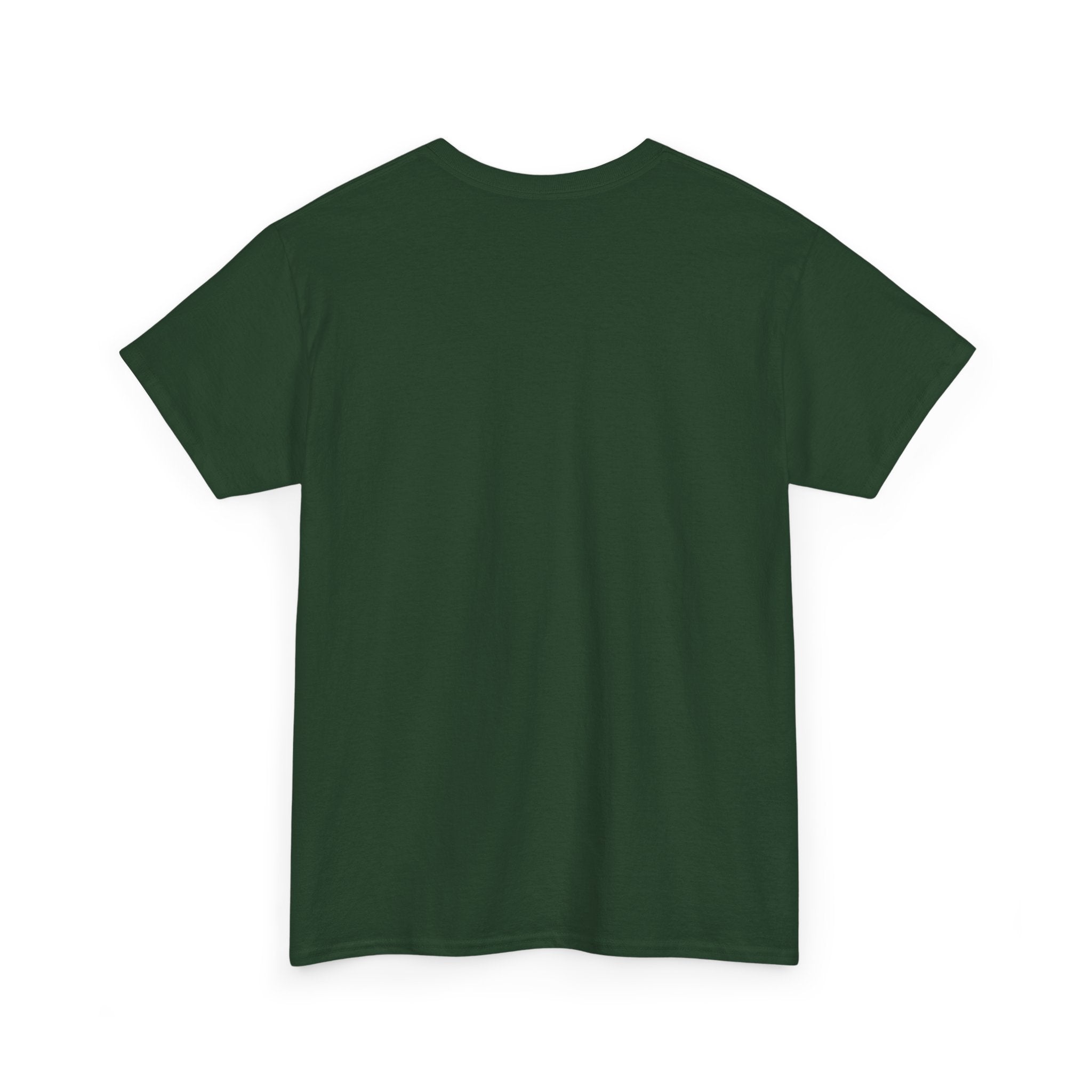 Green T-shirt, crew neck, short sleeves, plain back