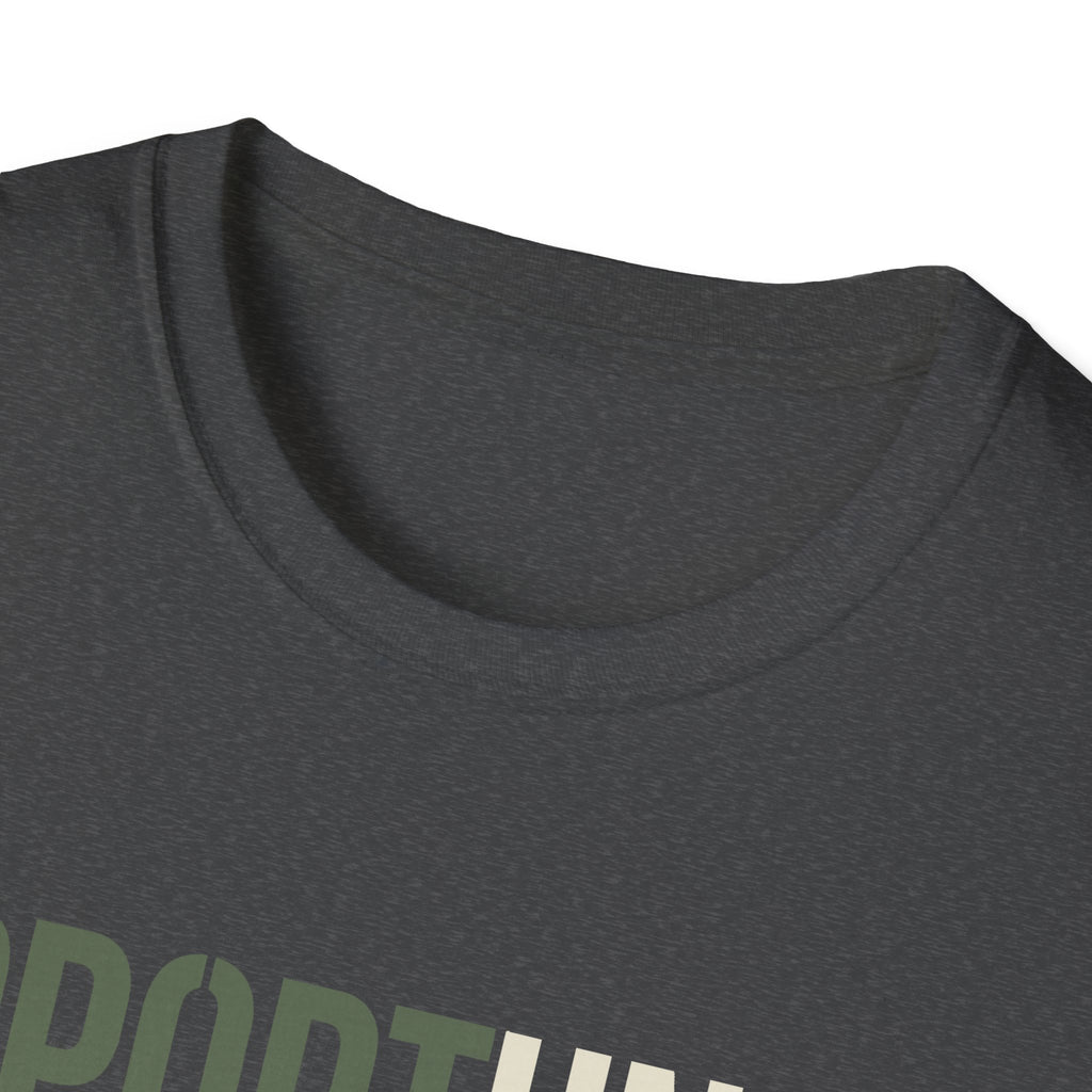 Dark heather T-shirt with crew neckline