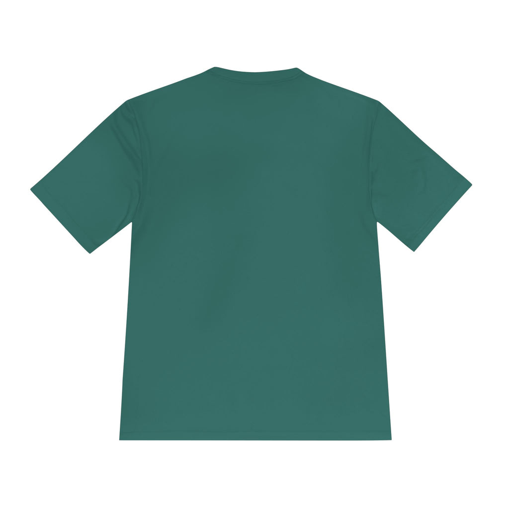 Mindset Is Everything T-shirt (back) in dark green, plain crew neck.