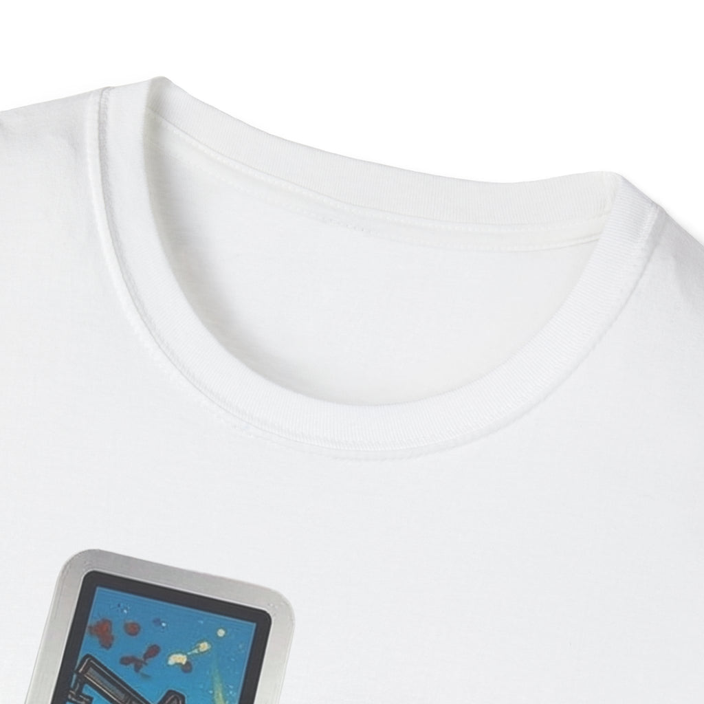 White T-shirt neckline detail