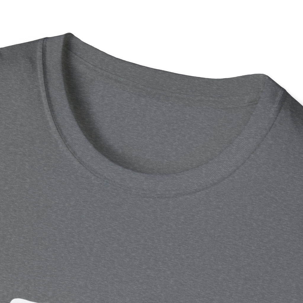 Heather gray crew-neck T-shirt close-up of neckline