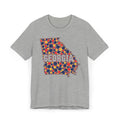 Georgia State Map Floral Pattern T-Shirt | Georgia Outline Graphic Tee