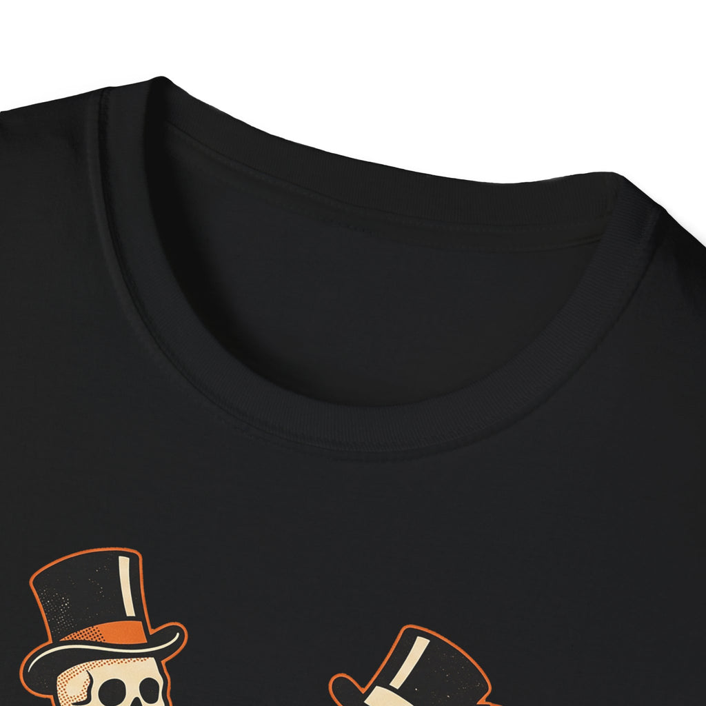 Dancing Skeletons The Graveyard Shift T-Shirt - Vintage Halloween Tee