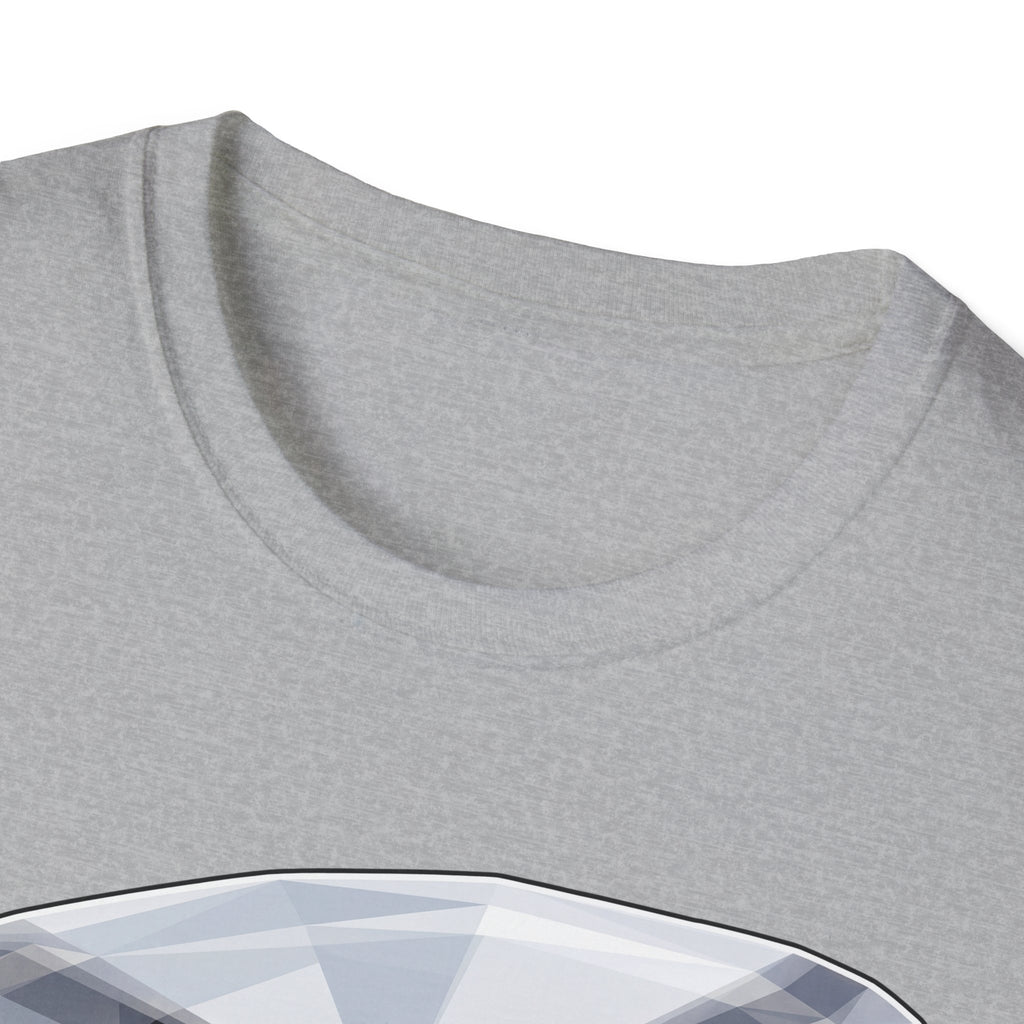 American Flag Rescue Helicopter T-Shirt, grau meliert mit Ausschnitt und Printkante