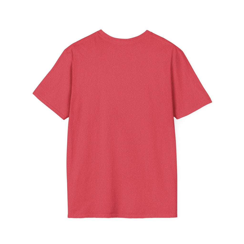 Red crew-neck T-shirt, plain front