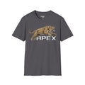 Leaping Cougar graphic T-shirt, graphite heather, leaping cougar over HPEX text