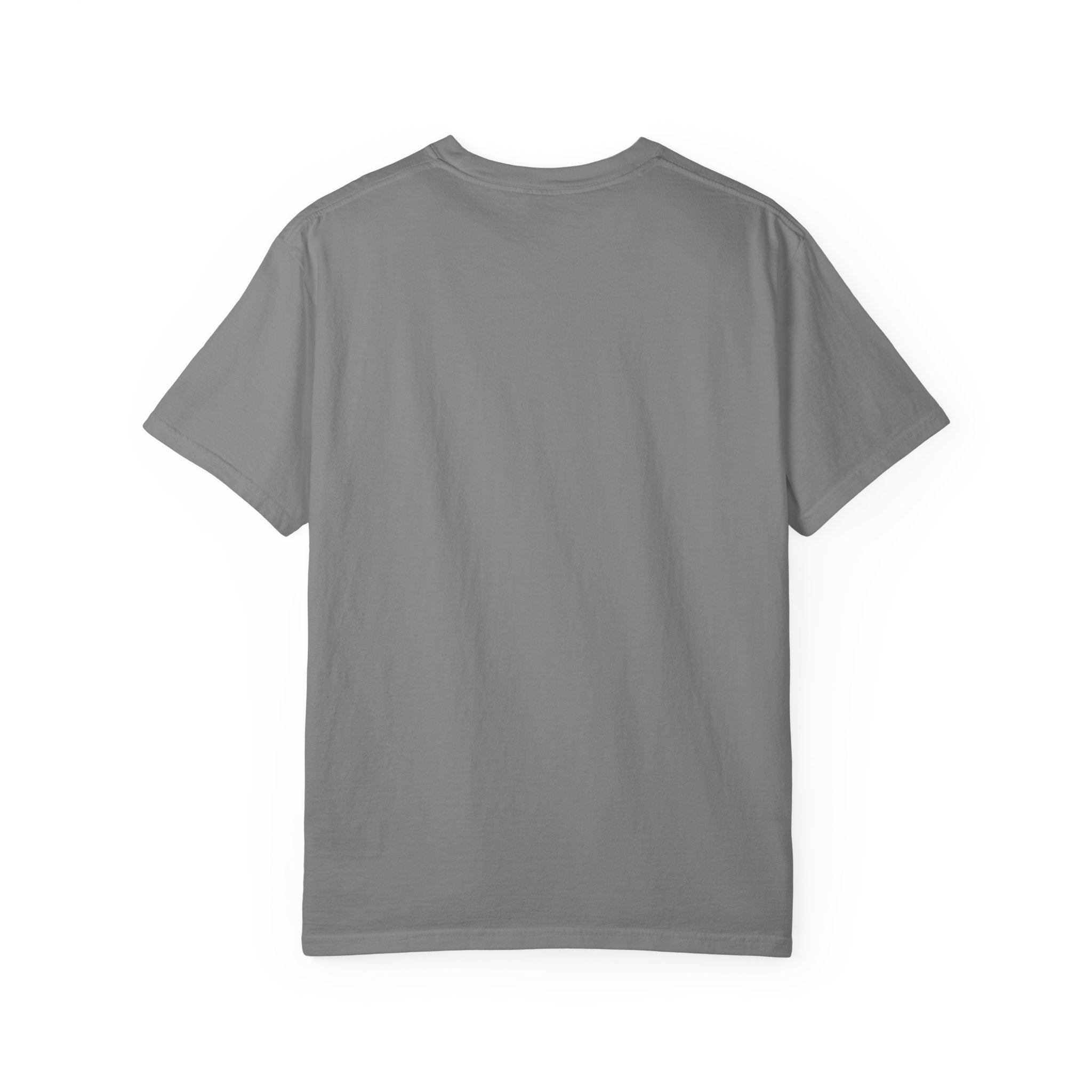 Medium gray crewneck T-shirt, plain front view
