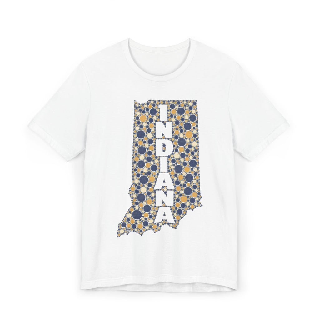 Indiana State Map Floral T-Shirt | Indiana Outline Graphic Tee