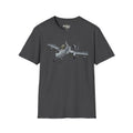A-10 Warthog graphic T-shirt in dark heather gray, jet design on front