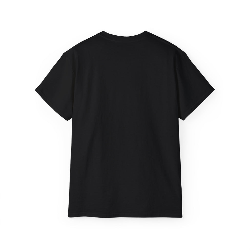 Black Life typography T-shirt, plain back view