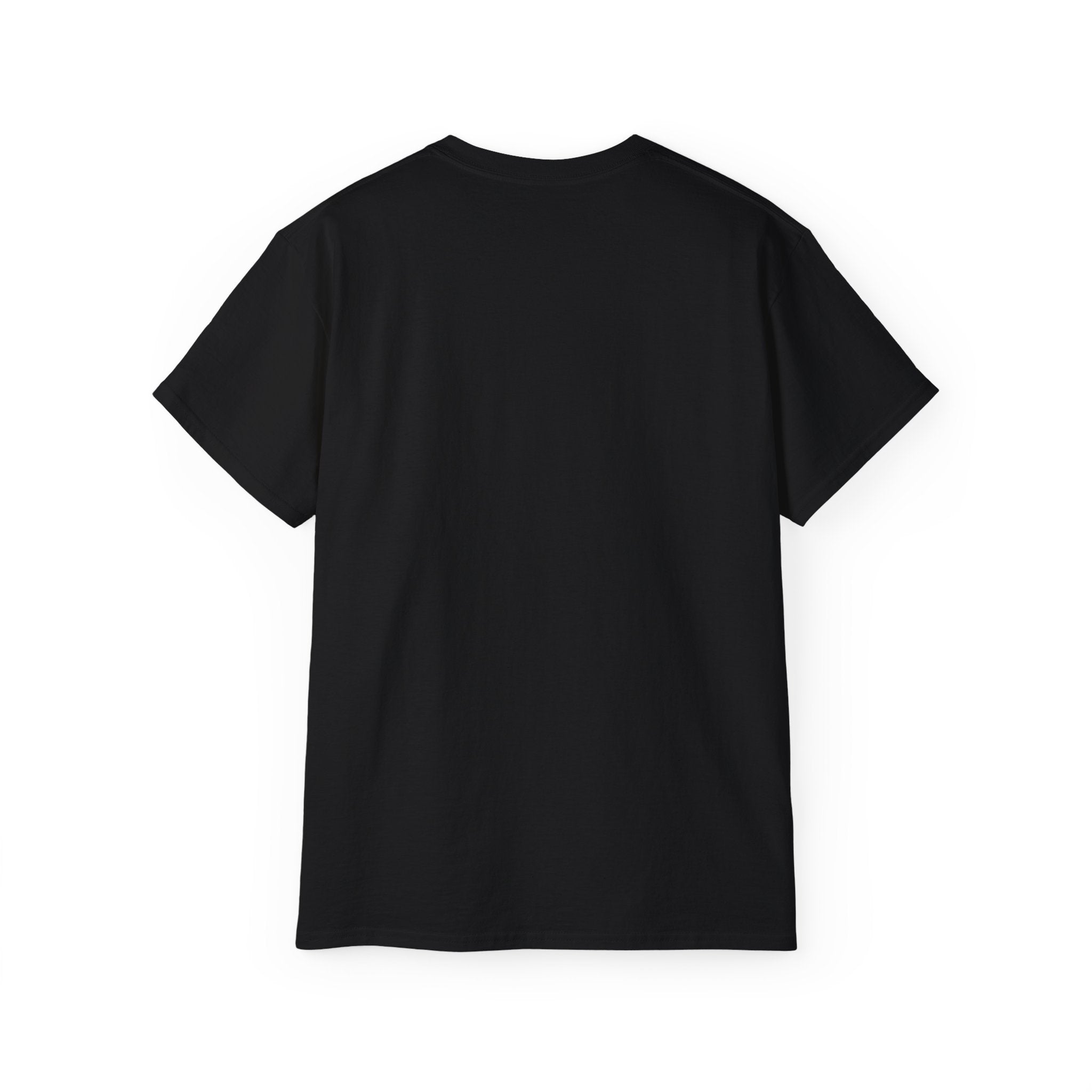 Black Life typography T-shirt, plain back view