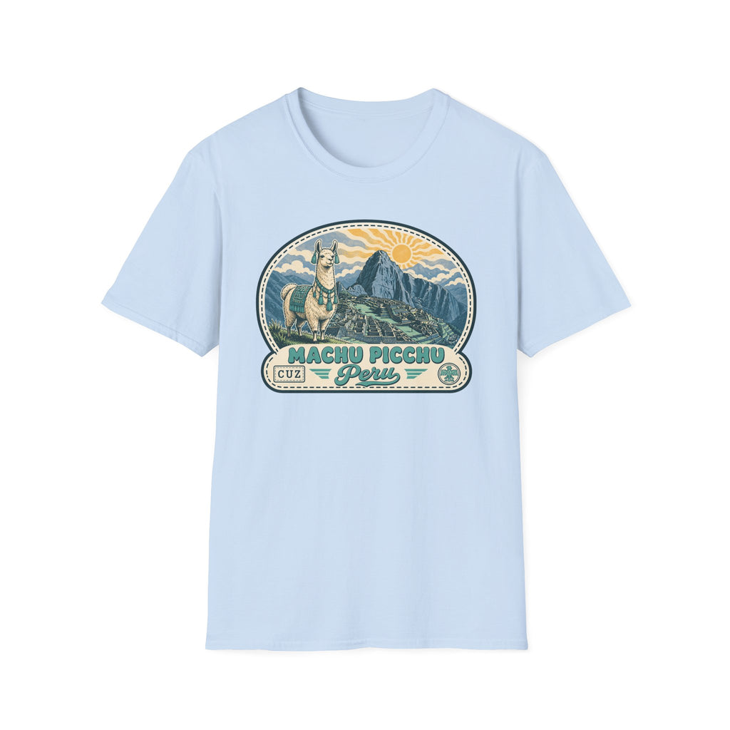 Machu Picchu Llama T-Shirt | Vintage Mountain Travel Tee