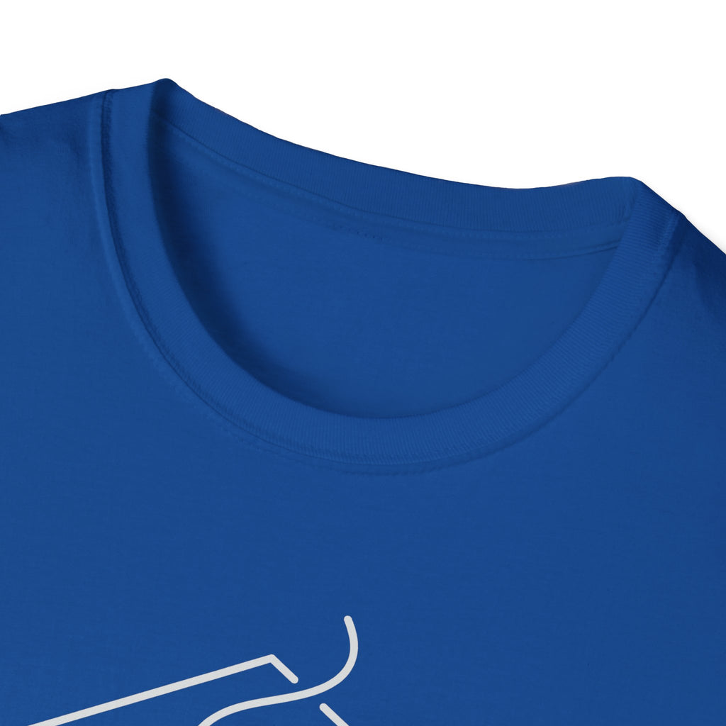 Royal blue T-shirt with crew neck